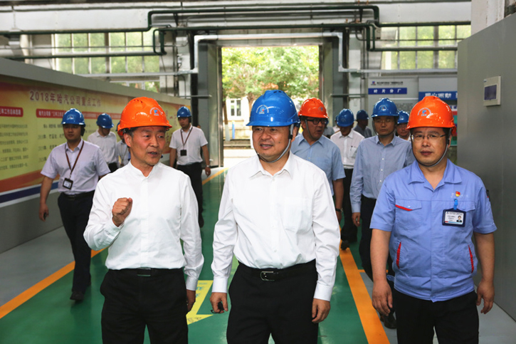 郝鹏参观调查bat365集团所属企业汽轮机公司